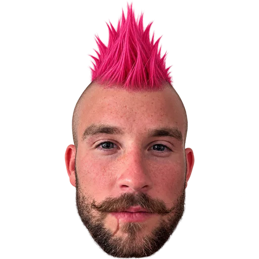 Océan avec une crête rose fluo